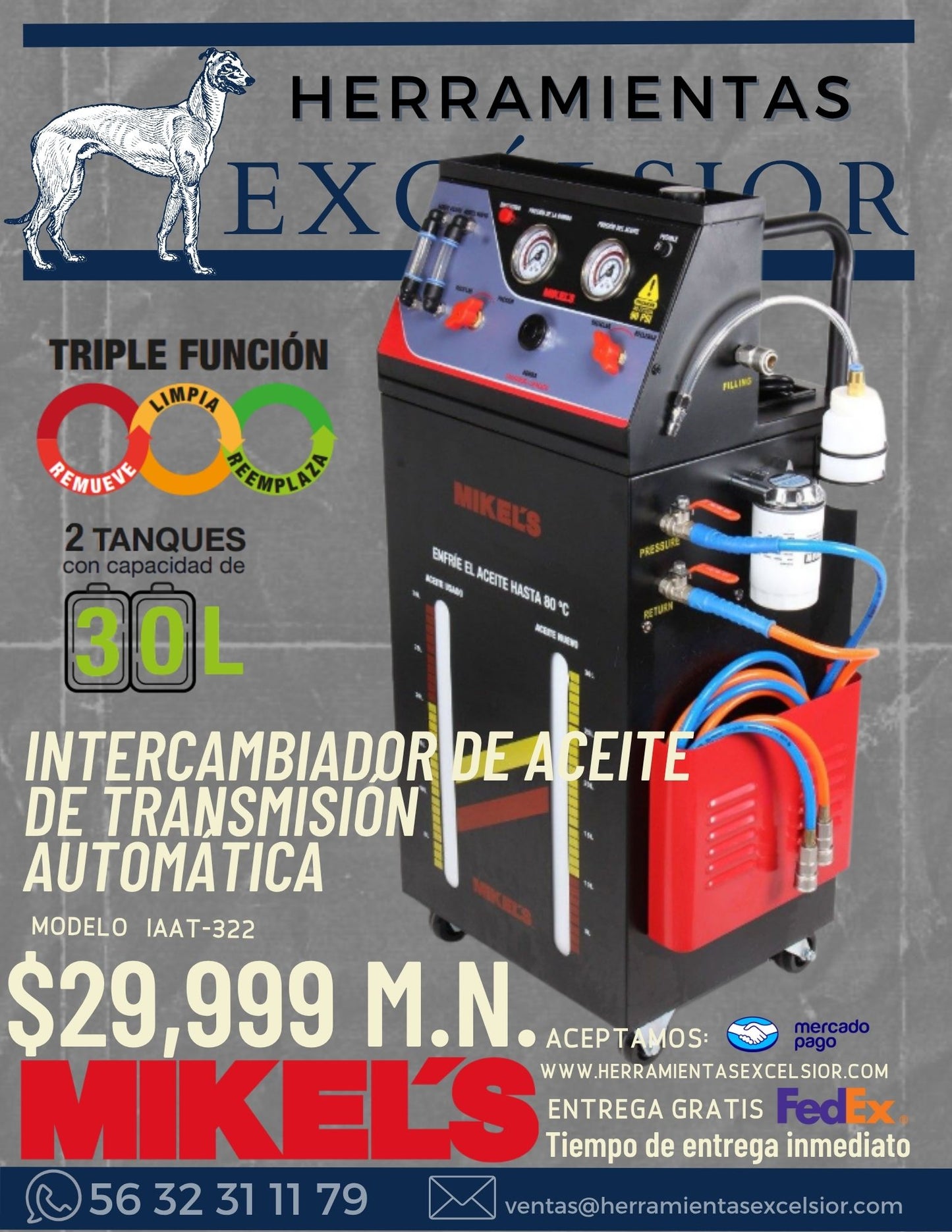 Intercambiador de aceite de transmisión automática MIKELS
