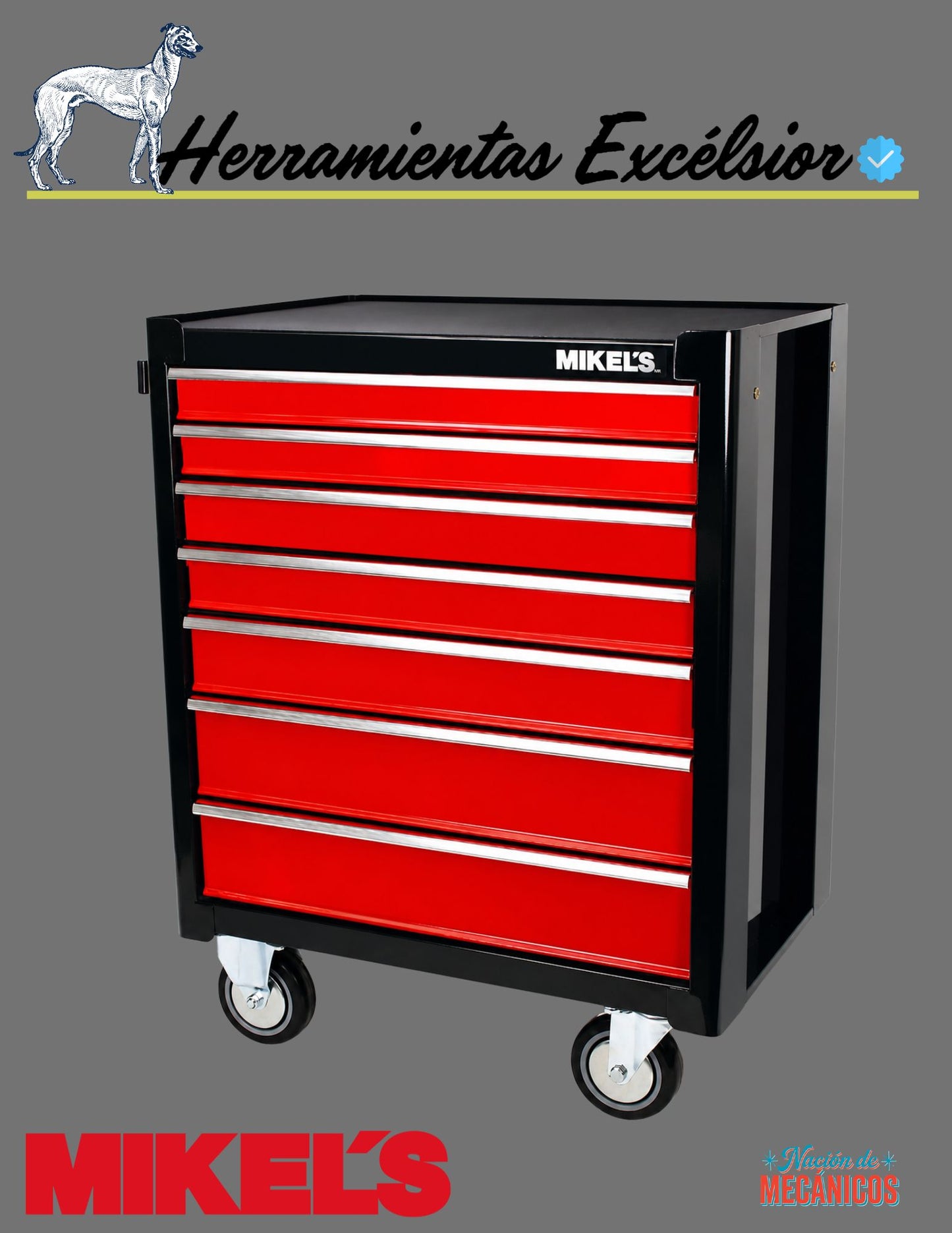 Gabinete para herramientas con 7 cajones MIKELS EH-1