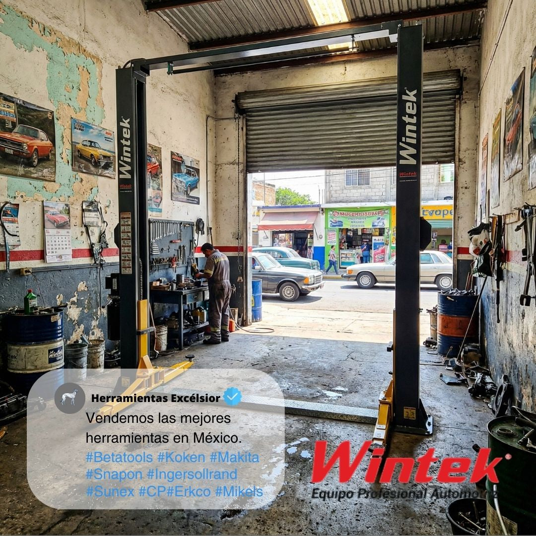 Rampa dos postes simetrica con travesaño 9000 lbs WINTEK FT209