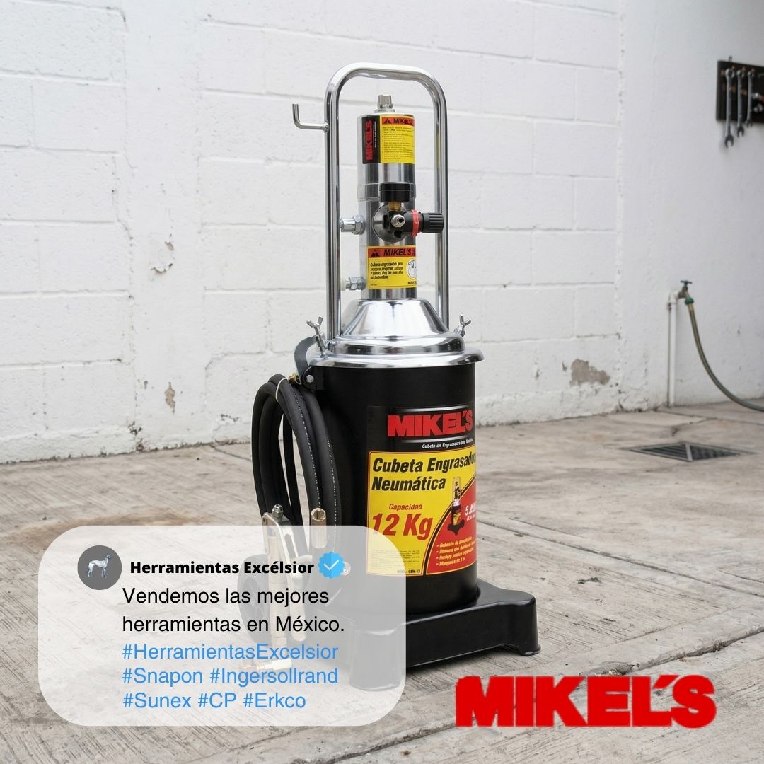 Grasera neumatica para 12 kilos MIKELS