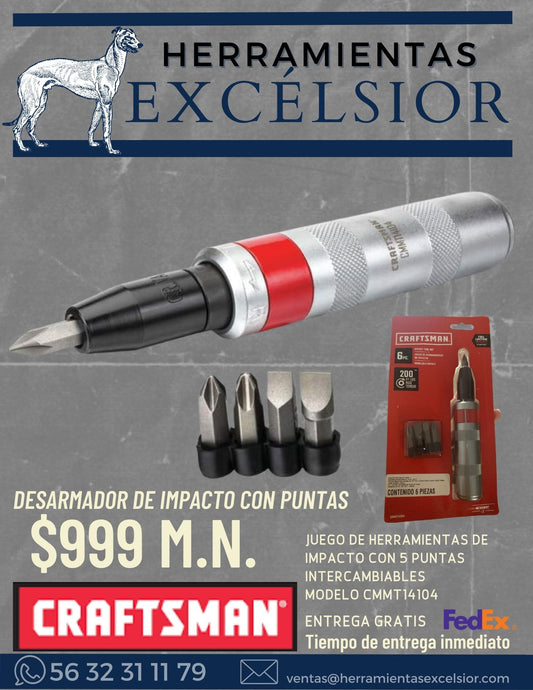 Desatornillador de impacto CRAFTSMAN