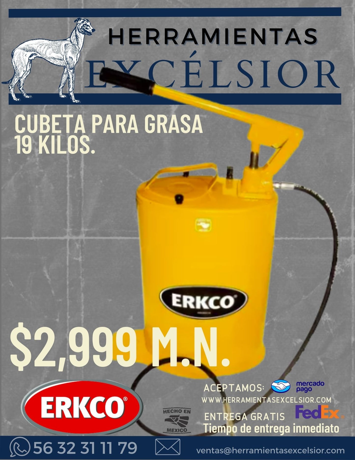 Grasera ERKCO calidad profesional