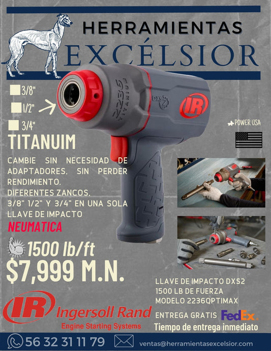 Llave de impacto 1/2" INGERSOLL RAND DSX2