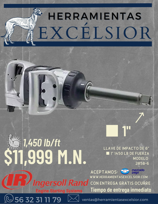 Llave de impacto de 1" INGERSOLL RAND 1475 LB/FT