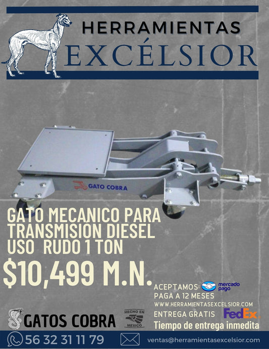 Gato mecanico para transmision diesel 1 Ton