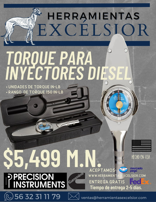 Torque de caratula para inyectores diesel