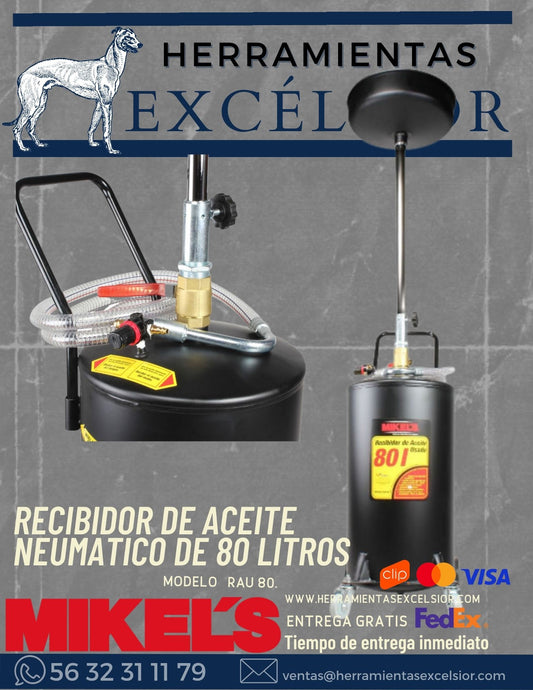 Recepto de aceite MIKELS 80 litros neumatico
