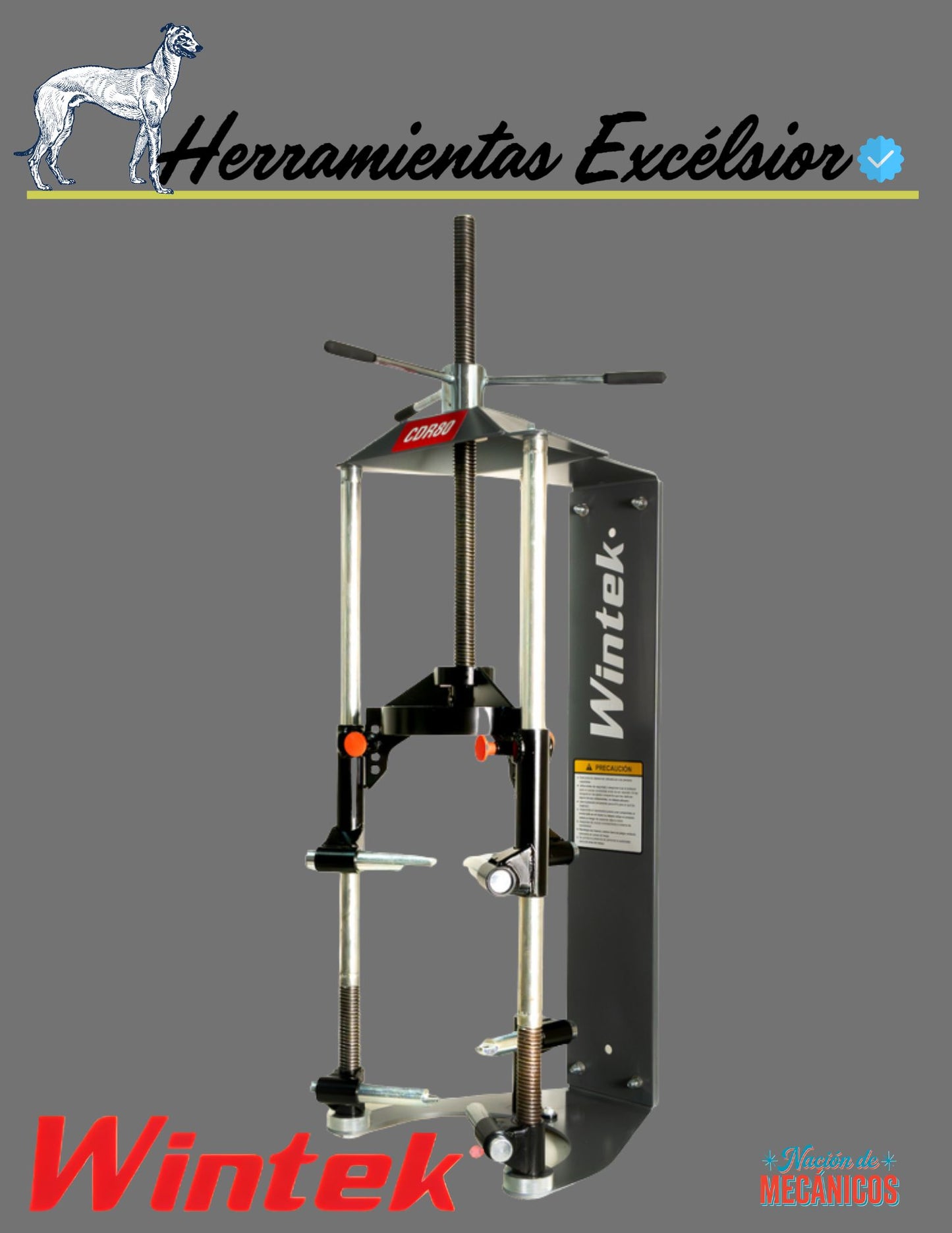 Opresor de resortes para pared 1.3 Ton Wintek CDR80