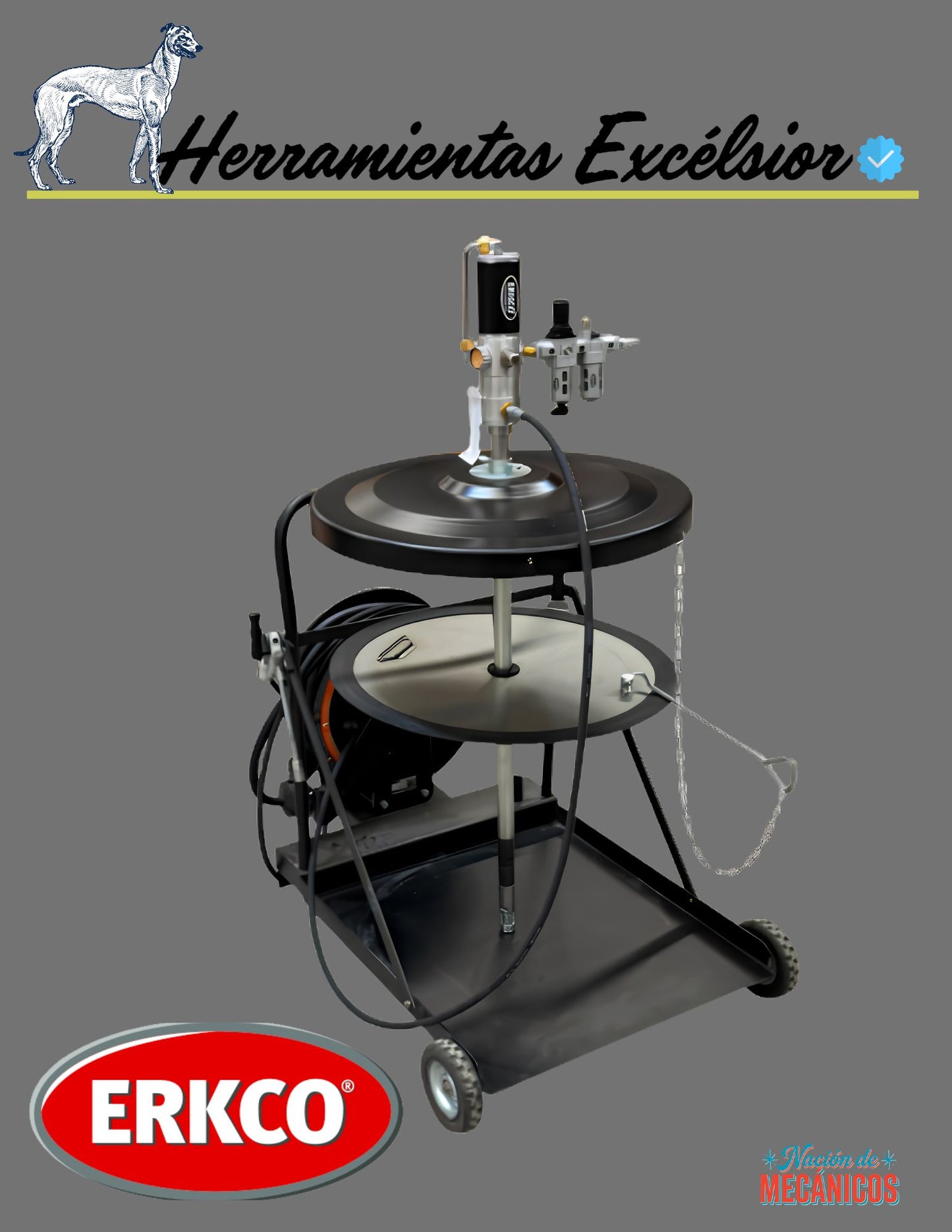 Kit Neumático para Tambos de 200 Litros De Grasa 200A2309