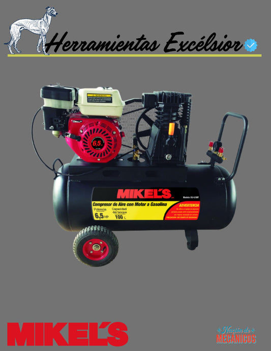 Compresor de aire 6.5 HP Motor a Gasolina (100 lts) CG-6.5HP