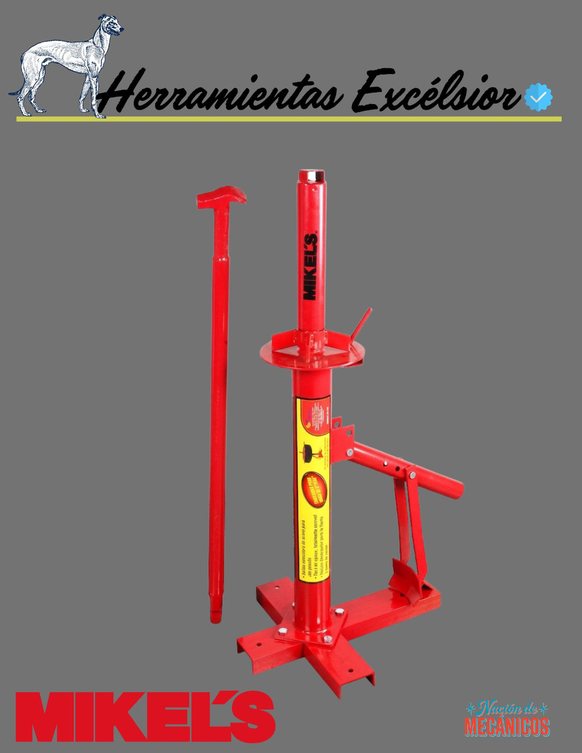 Desmontadora manual de llantas (rin 8” a 24”) MIKELS DM-824