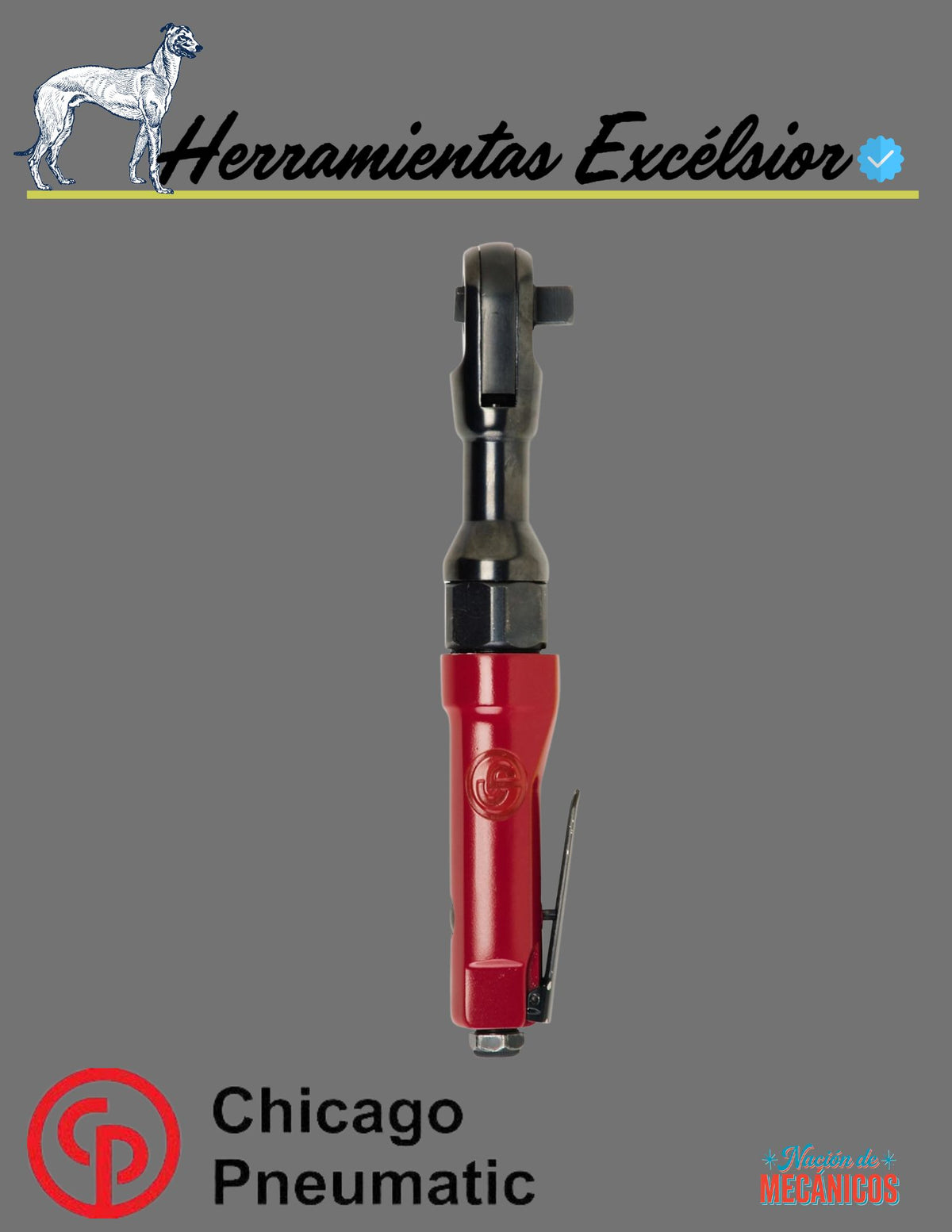 Matraca Numatica 1/2" Chicago Pneumatic CP886H
