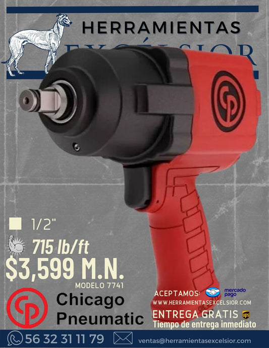 Llave de impacto 1/2" Chicago Pneumatic 7741