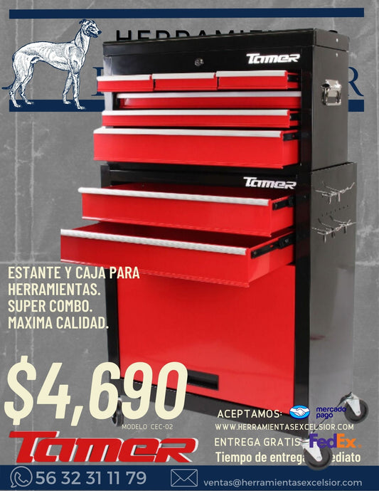 Combo caja y estante TAMER