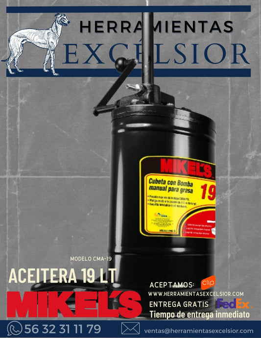 Cubeta para aceite de 19 litros MIKELS