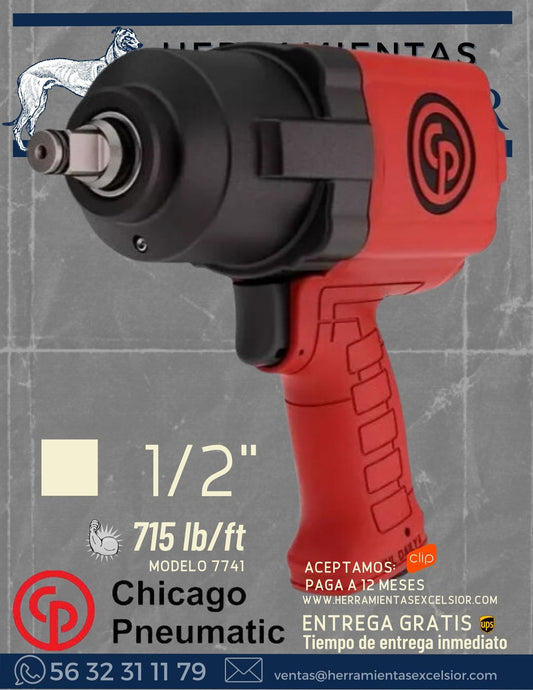 Llave de impacto 1/2" Chicago Pneumatic 7741