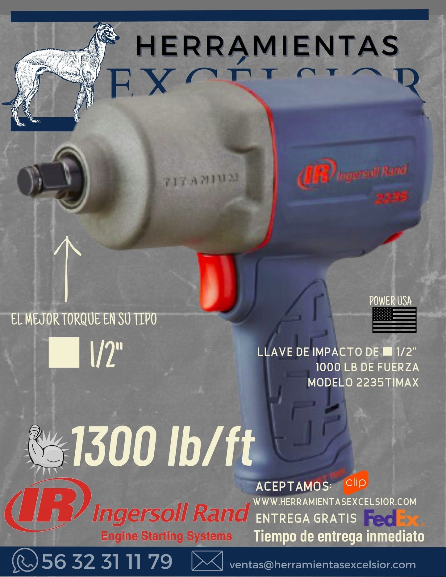 Llave de impacto Titanium 2235TIMAX INGERSOLL RAND