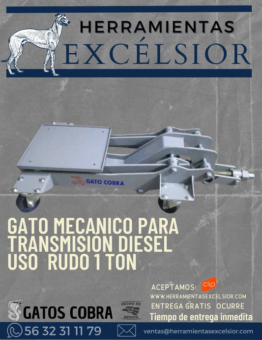 Gato mecanico para transmision diesel 1 Ton