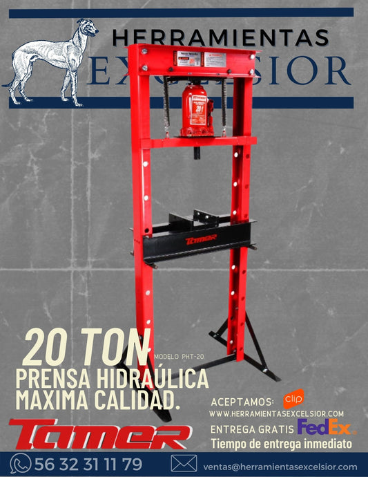 Prensa hidraulica de 20 toneladas TAMER