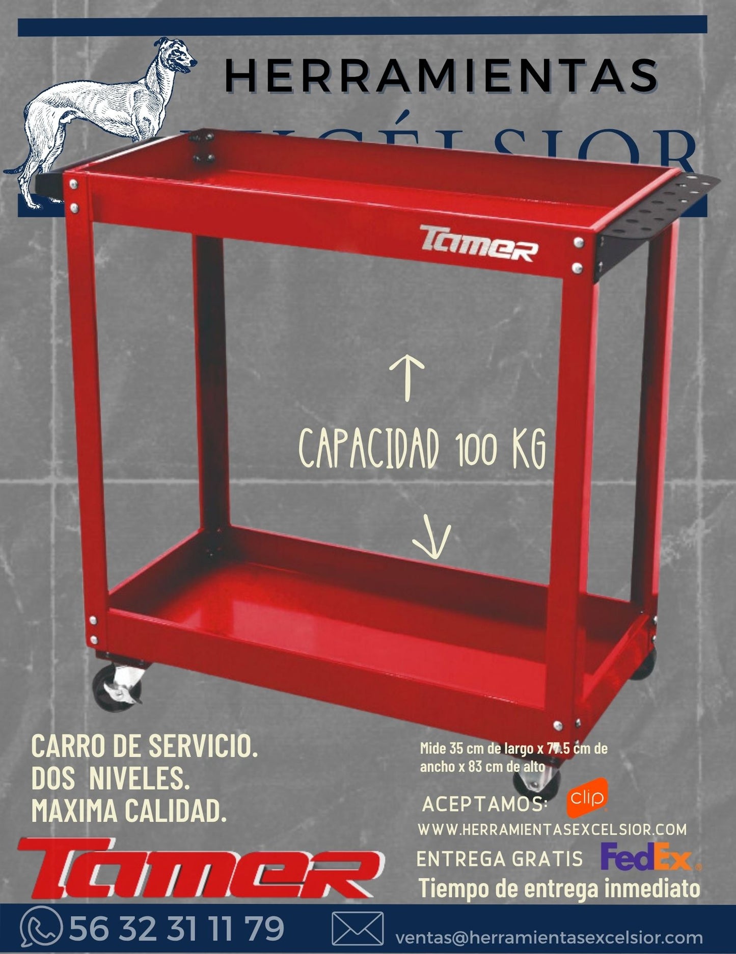 Carro de servicio TAMER