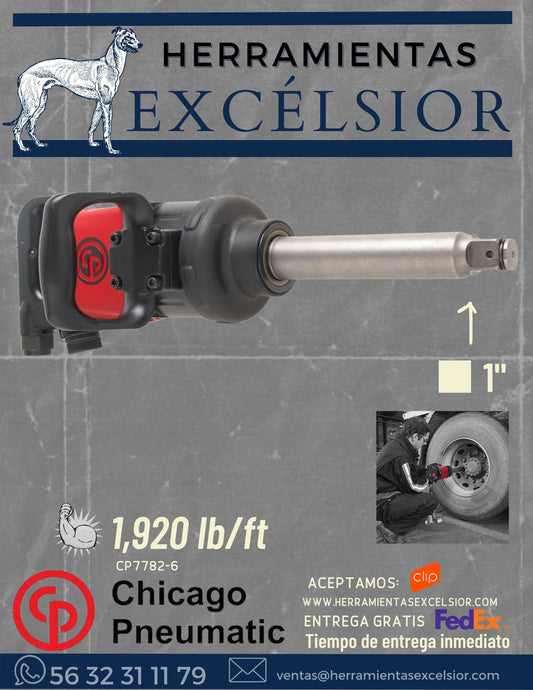Llave de impacto de 1" Chicago Pneumatic CP 7782-6