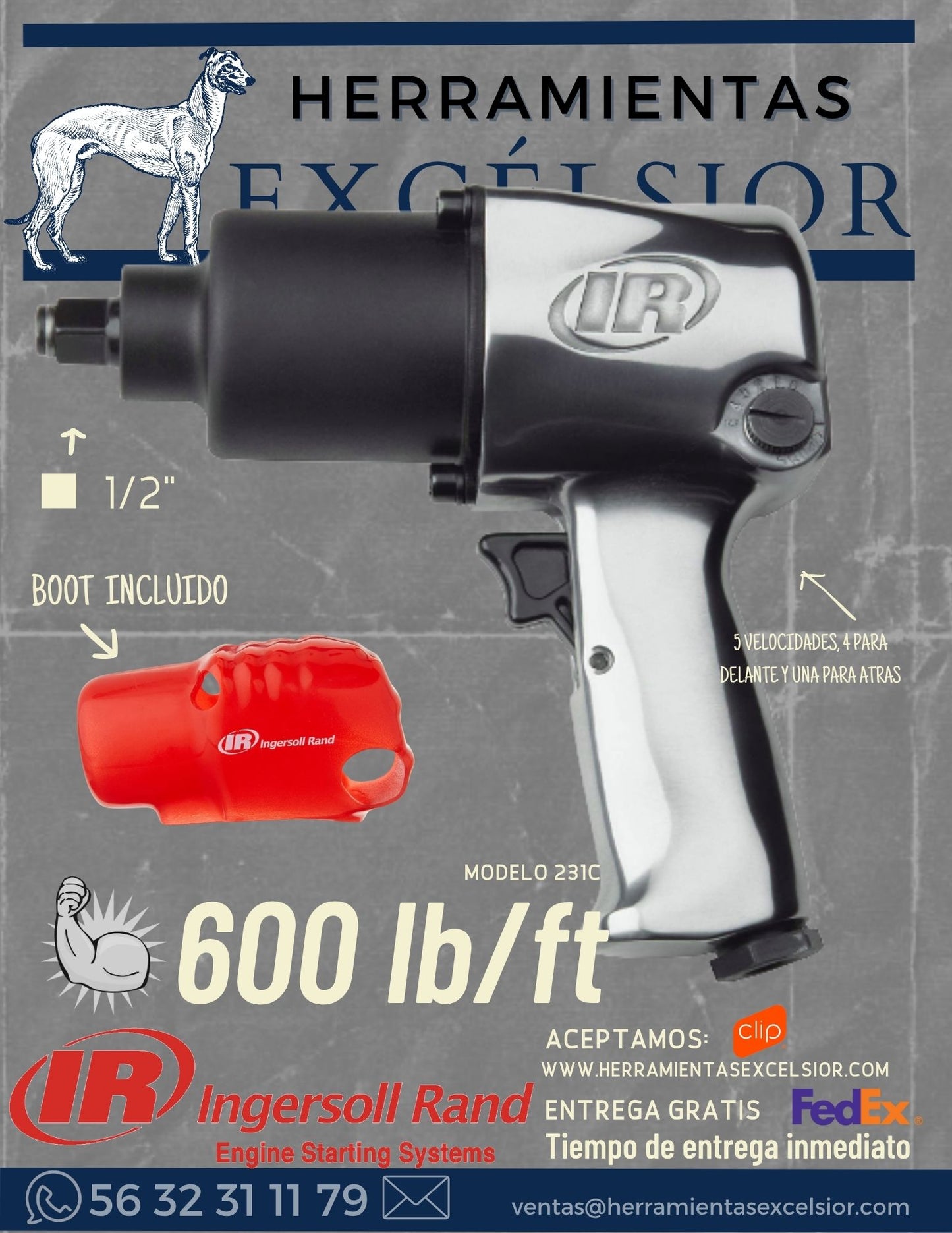 Llave de impacto INGERSOLL RAND 231C 1/2"