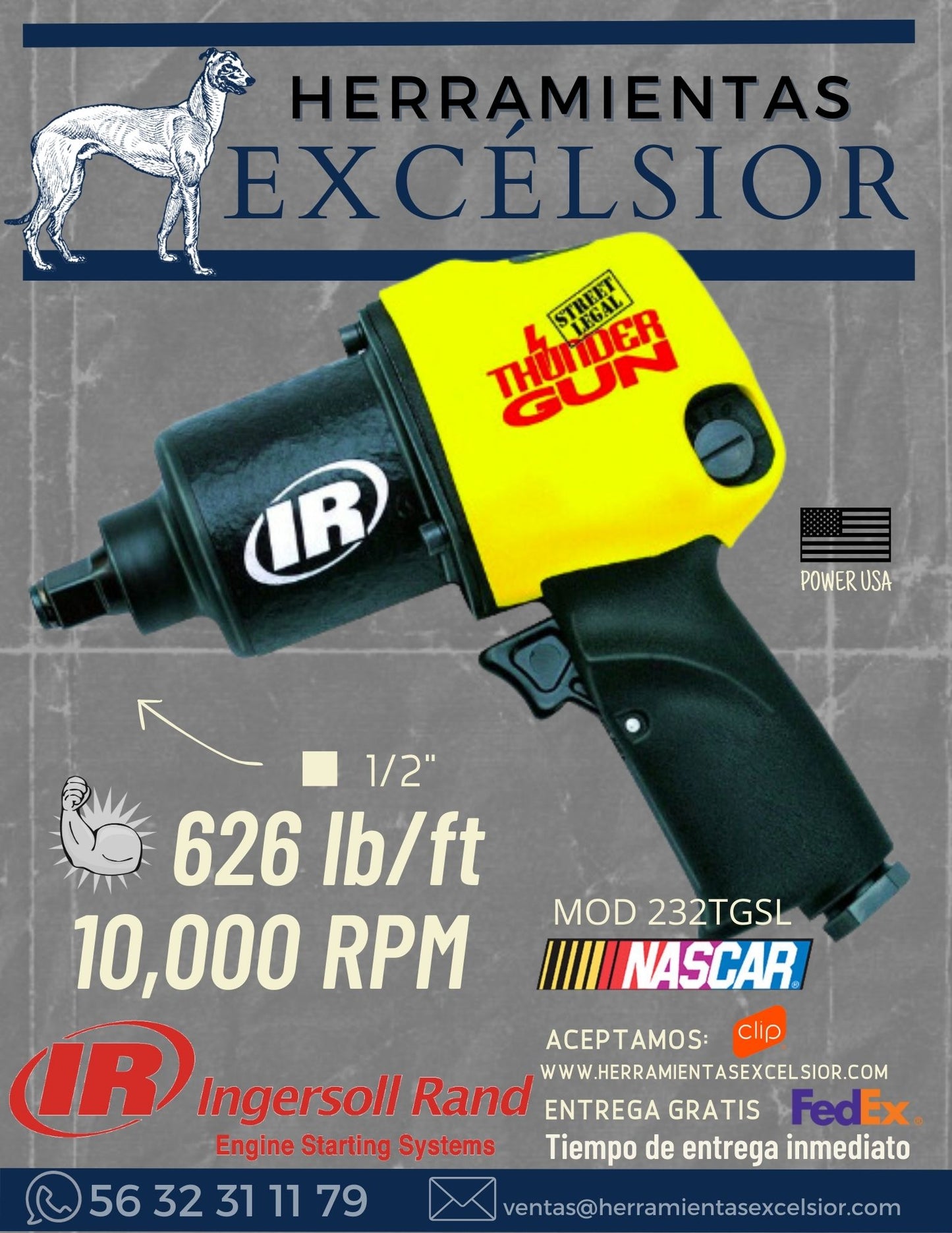 Llave de impacto THUNDER GUN INGERSOLL RAND
