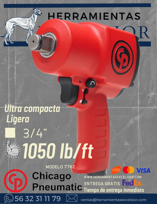 Llave de impacto 3/4" Chicago Pneumatic 7762