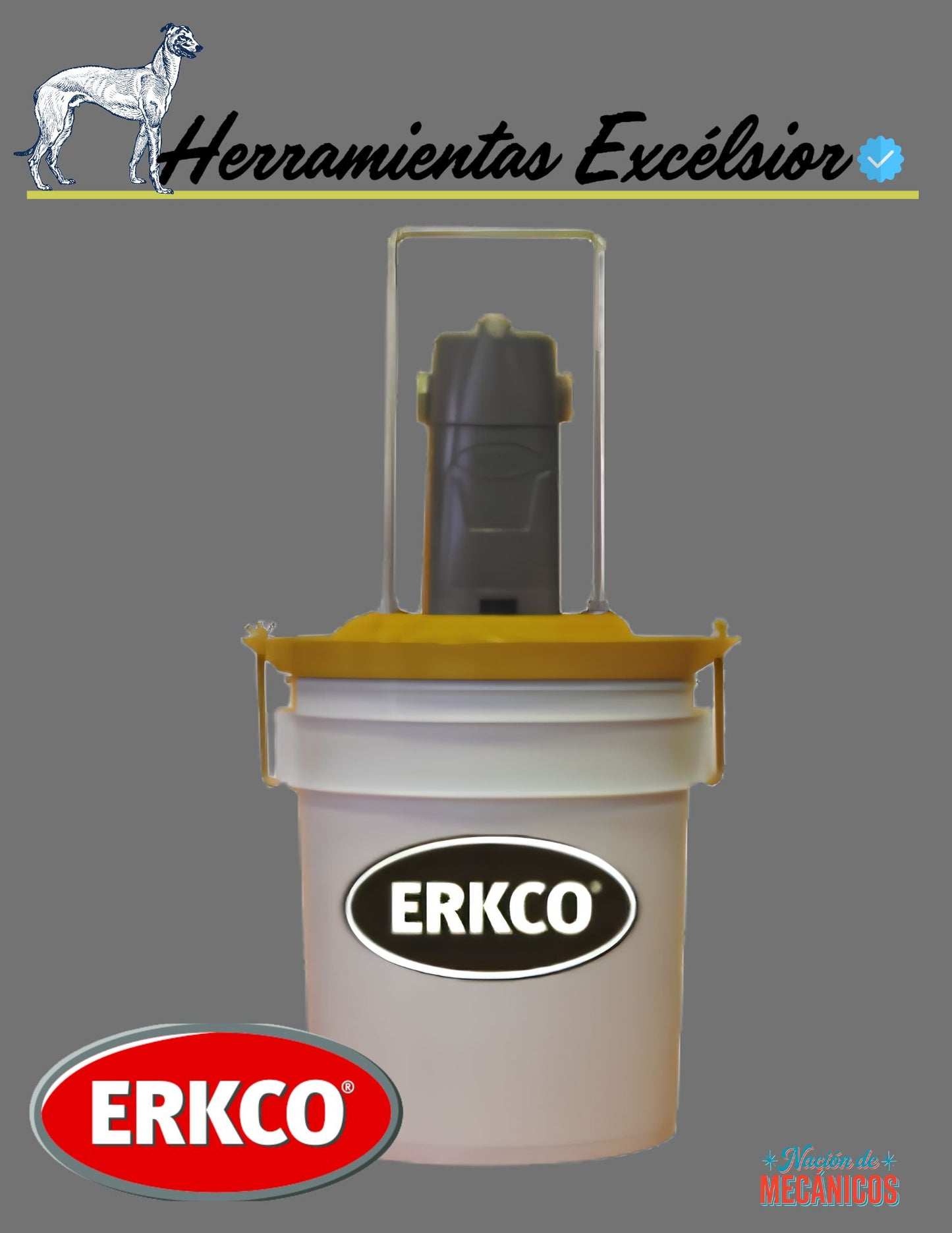 Grasera neumatica ERKCO de 19 kilos