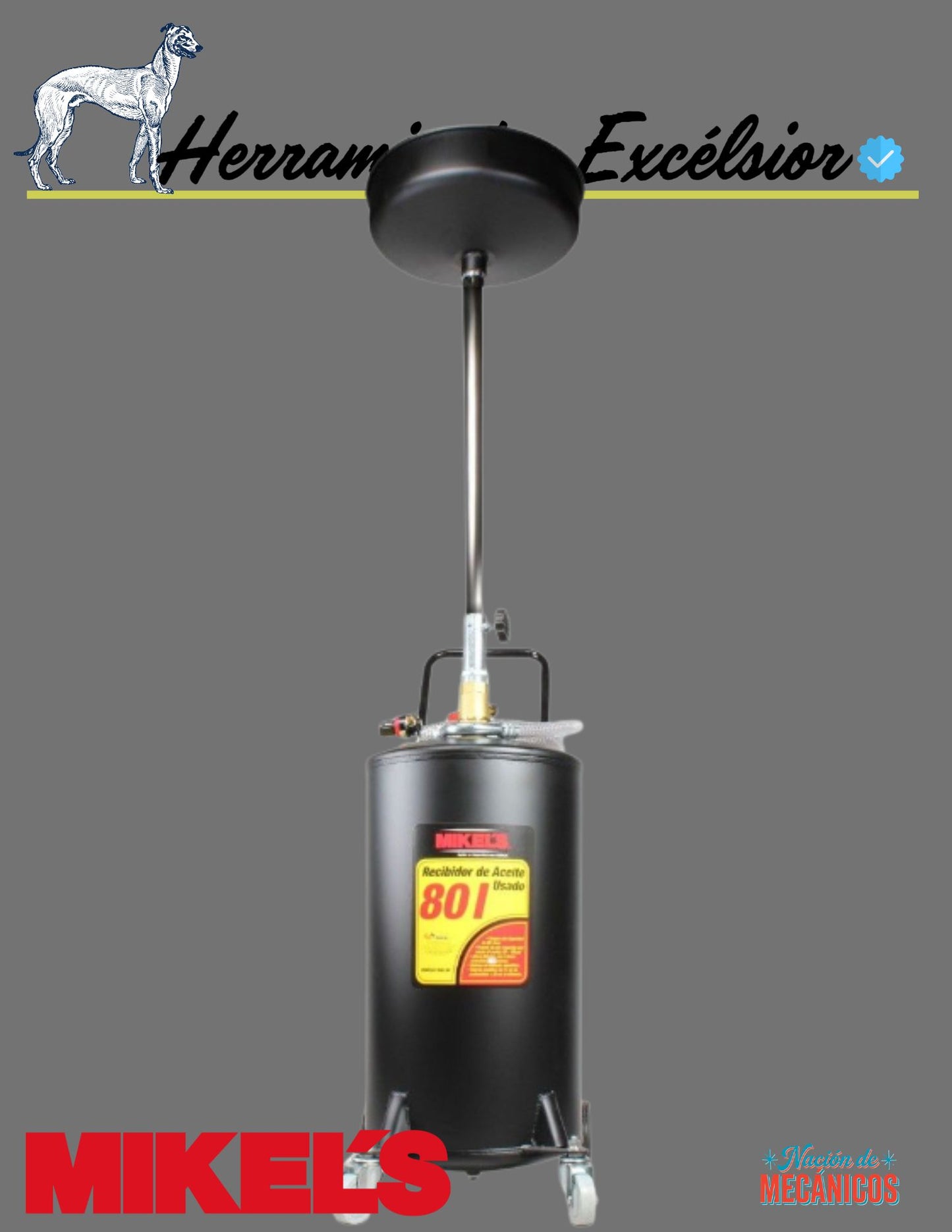 Recepto de aceite MIKELS 80 litros neumatico