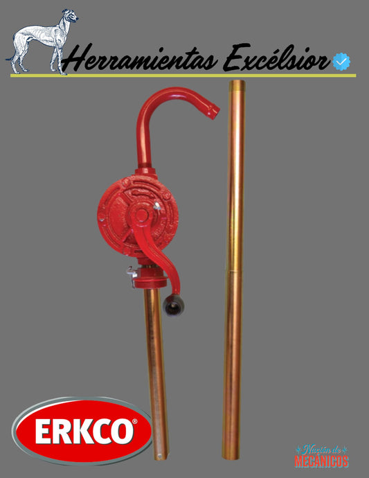 Bomba manual rotativa para aceite, diesel y queroseno. ERKCO