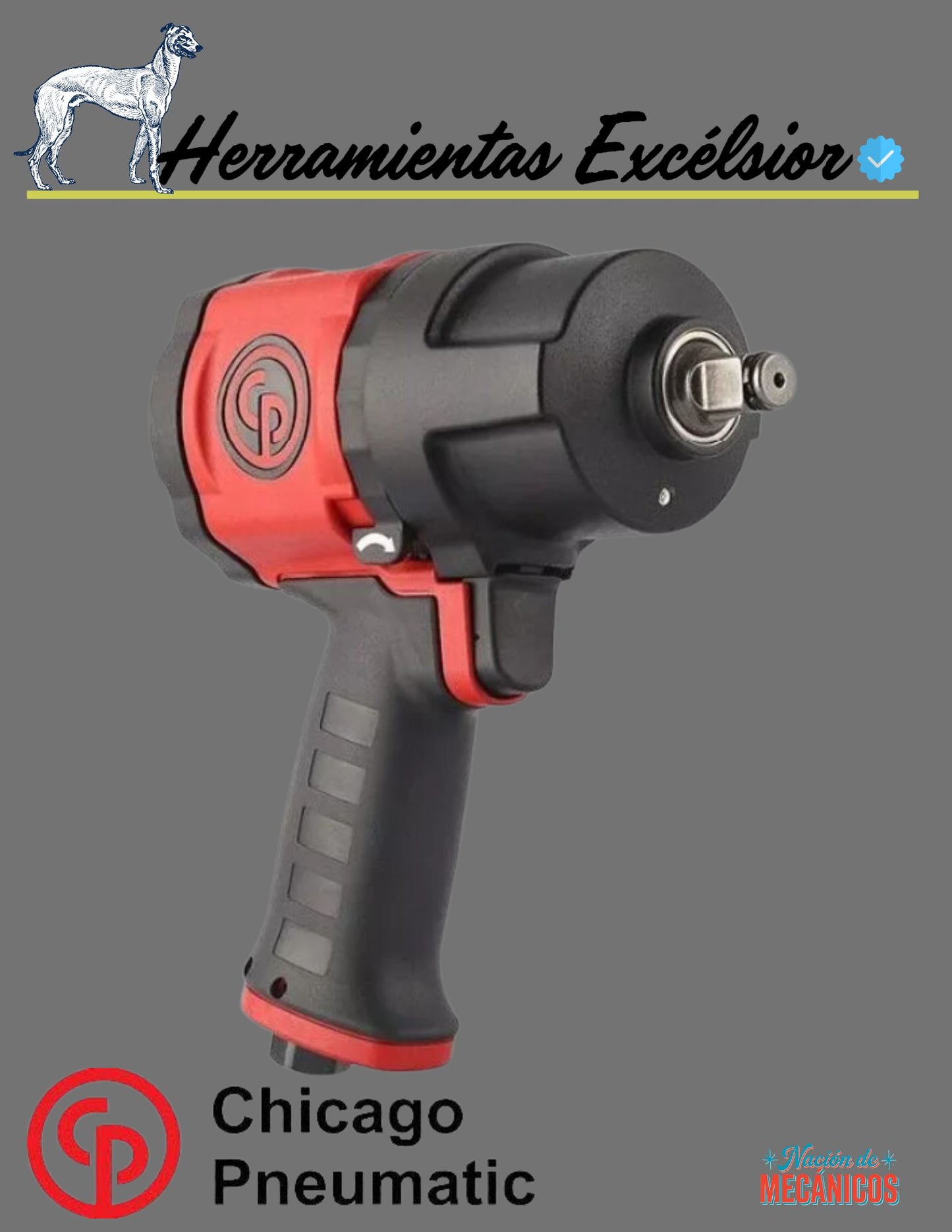 Llave de impacto 1/2" Chicago Pneumatic 7748 960 lb/ft