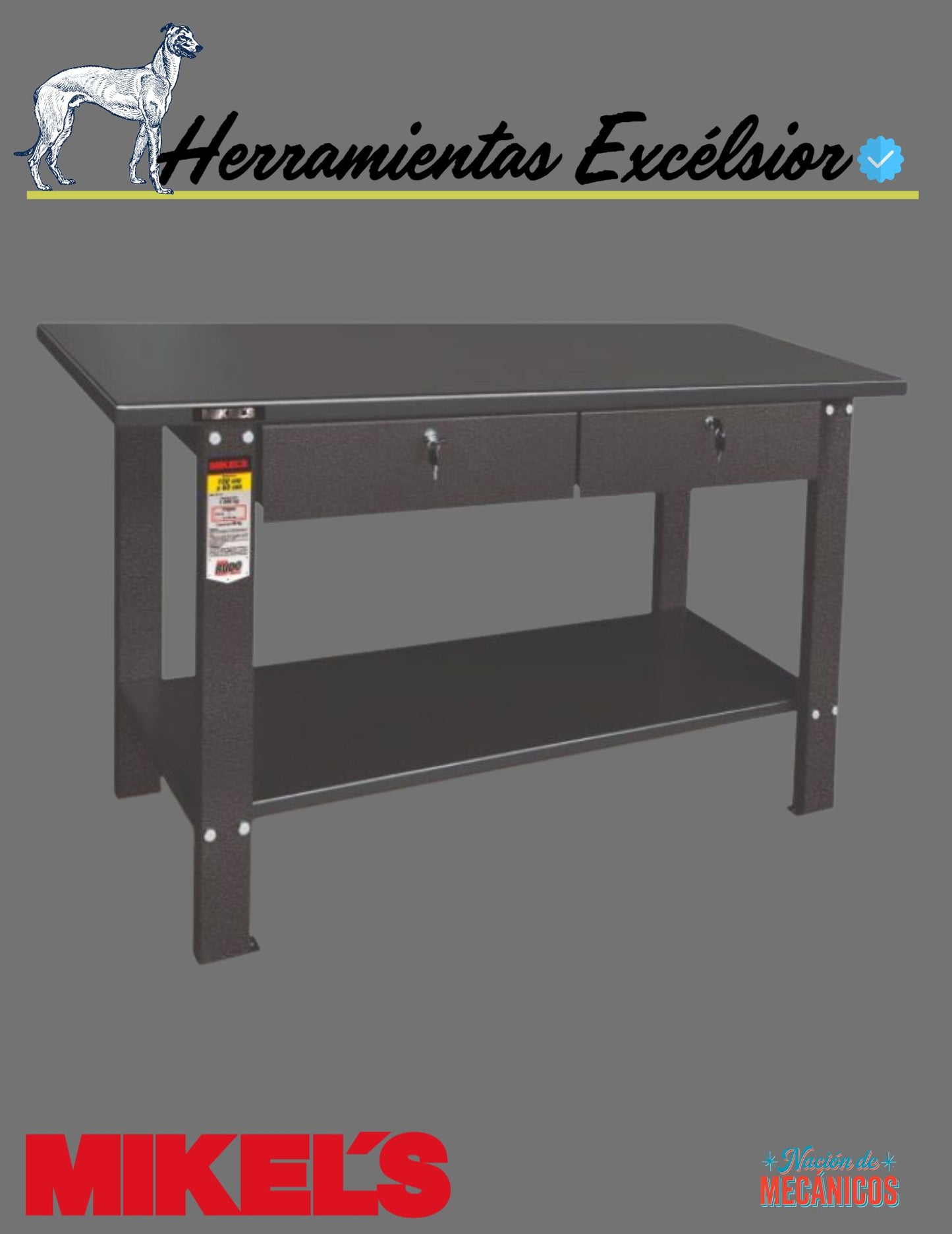 Mesa de trabajo uso rudo MIKELS