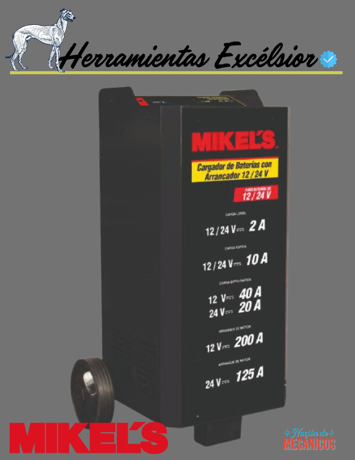 Cargador y arrancador para camiones MIKELS