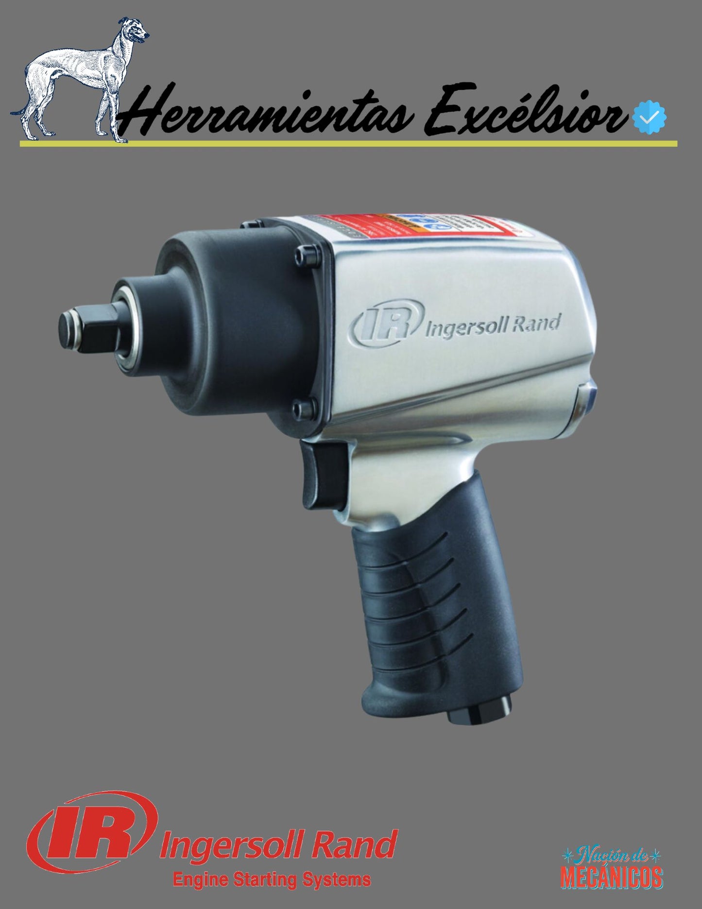 Llave de impacto Ingersoll Rand 1/2" 450 lb/ft 236G