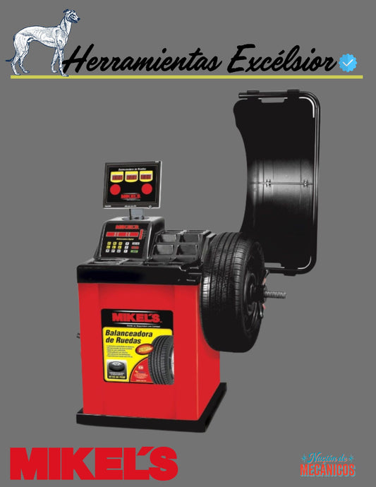 Balanceadora de llantas alto volumen MIKELS (rin 10” a 24”) MODELO BALMK-1324