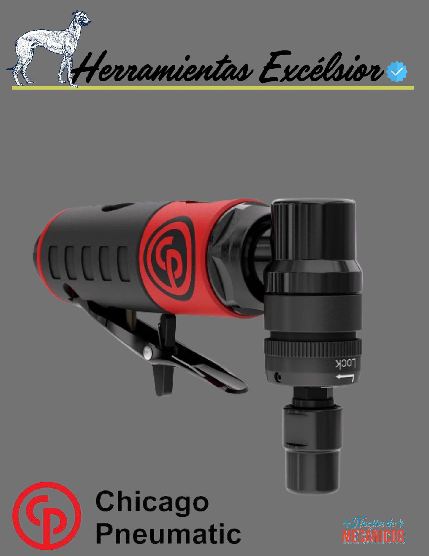 Amoladora angular Chicago Pneumatic CP7406