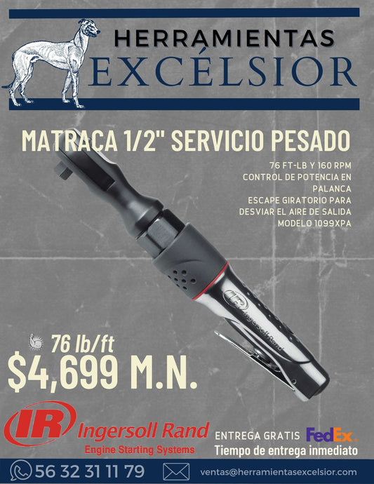 Matraca 1/2" servicio pesado 1099XPA