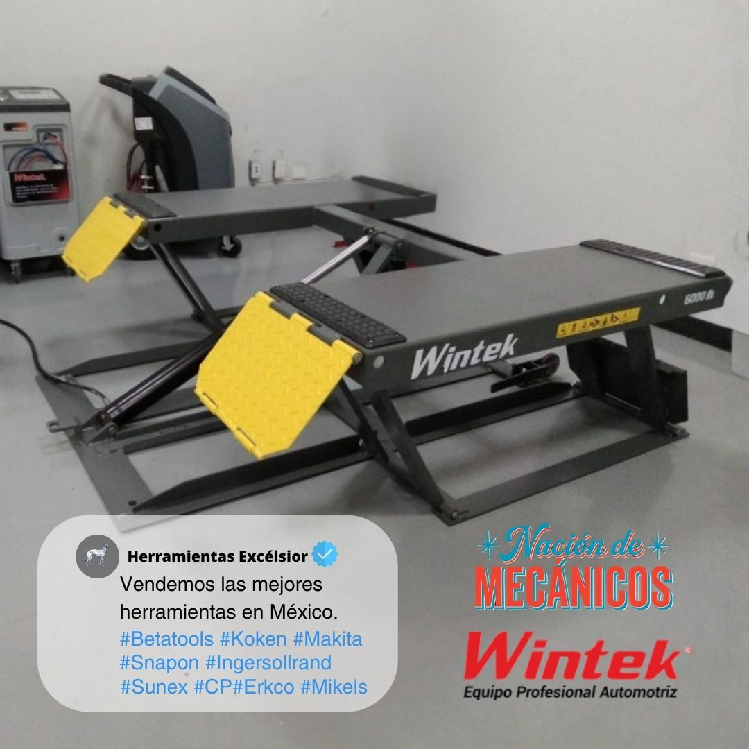 Rampa frenera electrica 110V portatil 6000 Lb WINTEK RTF006